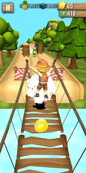 Play Jungle Runner 3D as an online game Jungle Runner 3D with UptoPlay