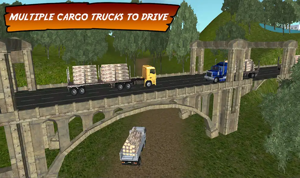 Play Jungle Wood Cargo Transporter as an online game Jungle Wood Cargo Transporter with UptoPlay
