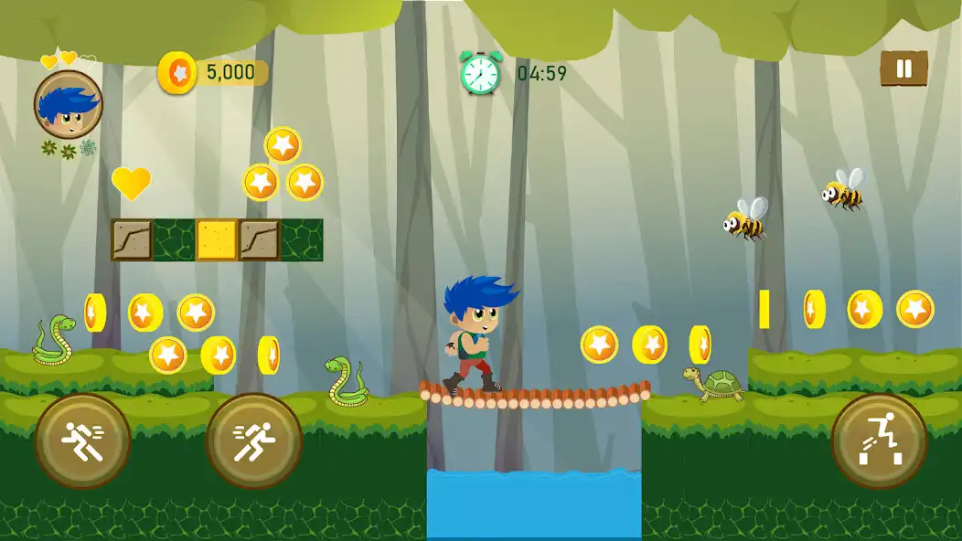 Play Jungle World - Adventure Run as an online game Jungle World - Adventure Run with UptoPlay