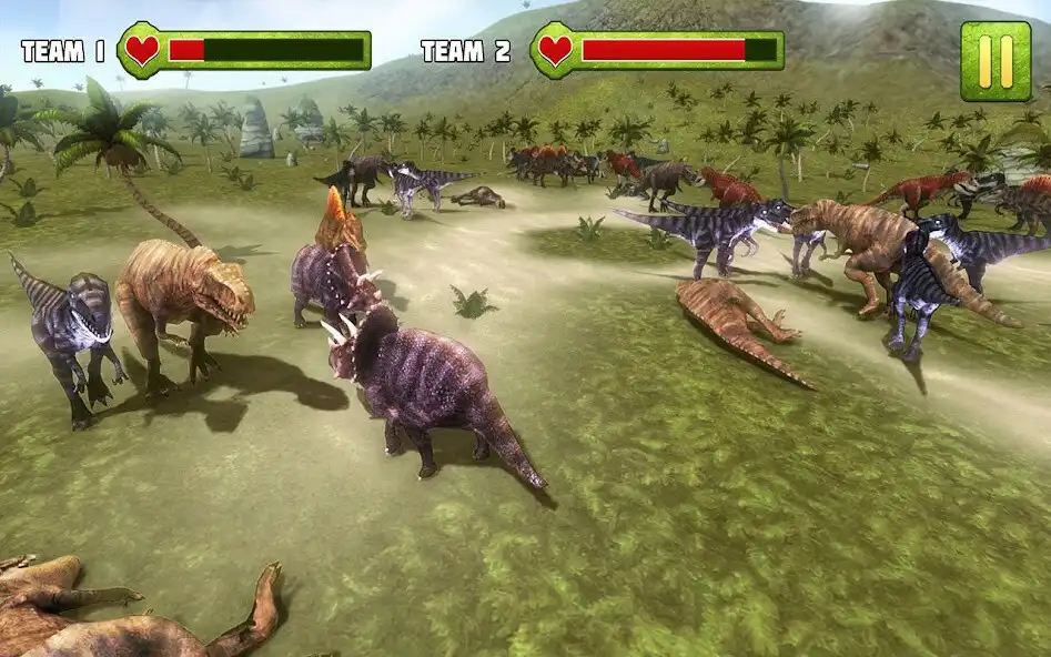 Play Jurassic Battle Simulator 3D as an online game Jurassic Battle Simulator 3D with UptoPlay