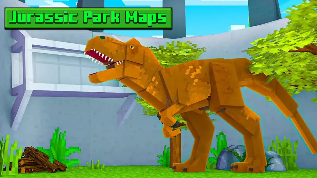 Play Jurassic craft - dino maps as an online game Jurassic craft - dino maps with UptoPlay