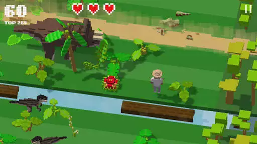 Play Jurassic Hopper: Crossy Dinosaur Shooter Game as an online game Jurassic Hopper: Crossy Dinosaur Shooter Game with UptoPlay