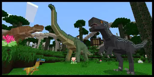 Play Jurassic Mod For Minecraft PE as an online game Jurassic Mod For Minecraft PE with UptoPlay