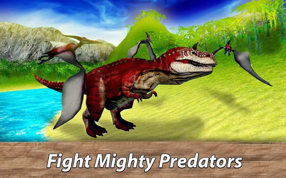 Play Jurassic Pterodactyl Simulator - be a flying dino! as an online game Jurassic Pterodactyl Simulator - be a flying dino! with UptoPlay