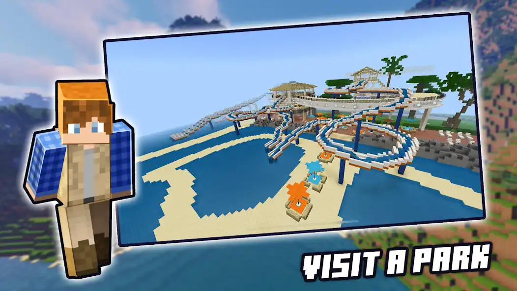 Play Jurassic World Park mod MCPE as an online game Jurassic World Park mod MCPE with UptoPlay