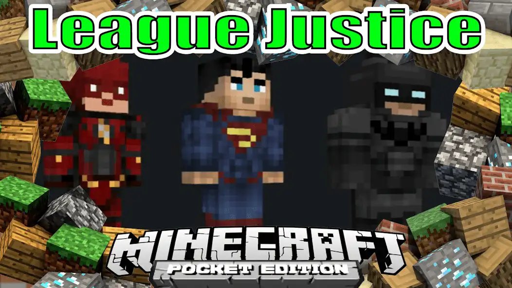Play Justice League Superheros game mod for Minecraft as an online game Justice League Superheros game mod for Minecraft with UptoPlay