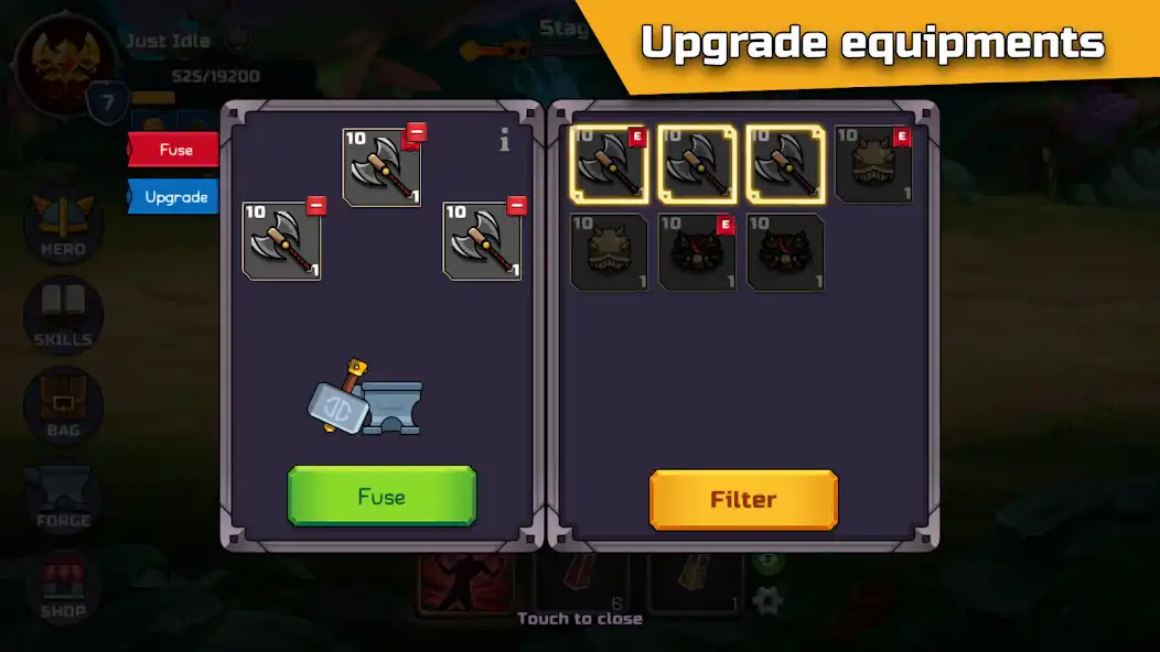 Play Just Idle: Idle Hero RPG as an online game Just Idle: Idle Hero RPG with UptoPlay