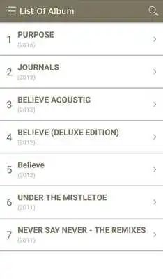 Play Justin Bieber Album Songs Lyri