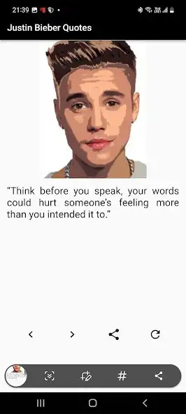 Play Justin Bieber Quotes Lyrics as an online game Justin Bieber Quotes Lyrics with UptoPlay