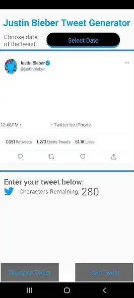 Play Justin Bieber Tweet Generator  and enjoy Justin Bieber Tweet Generator with UptoPlay