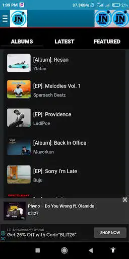 Play Justnaija music App as an online game Justnaija music App with UptoPlay