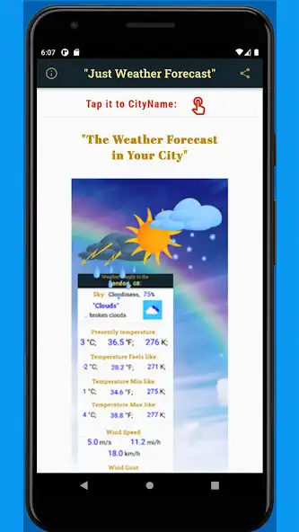 Play Just Weather Forecast as an online game Just Weather Forecast with UptoPlay