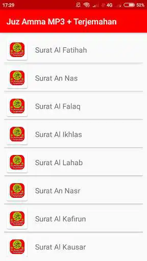 Play Juz Amma MP3 Offline + Terjemah  and enjoy Juz Amma MP3 Offline + Terjemah with UptoPlay