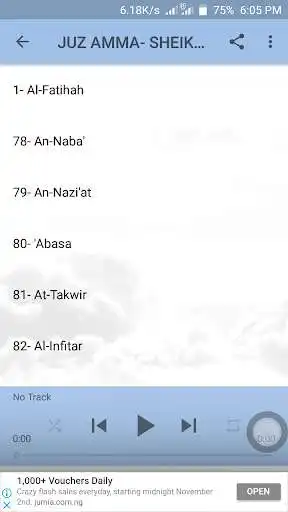 Play Juz Amma -Saad Al Ghamidi MP3 Play Juz Amma -Saad Al Ghamidi MP3