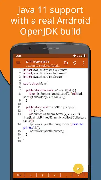 Play Jvdroid Pro - IDE for Java as an online game Jvdroid Pro - IDE for Java with UptoPlay