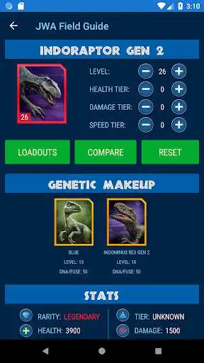 Play APK JWA Field Guide for Jurassic World Alive  and enjoy JWA Field Guide for Jurassic World Alive with UptoPlay ca.imatt.JWAFieldGuide