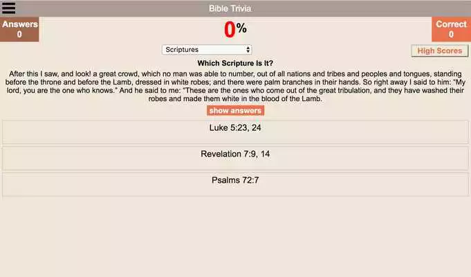 Play JW Bible Trivia / Quiz / Game
