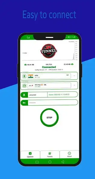 Play JX Tunnel VPN as an online game JX Tunnel VPN with UptoPlay