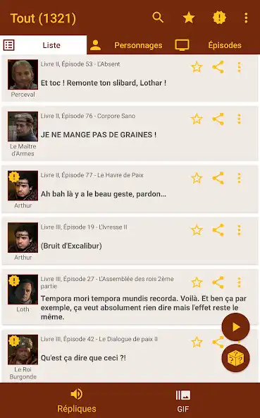 Play Kaamelott répliques  GIF  and enjoy Kaamelott répliques  GIF with UptoPlay