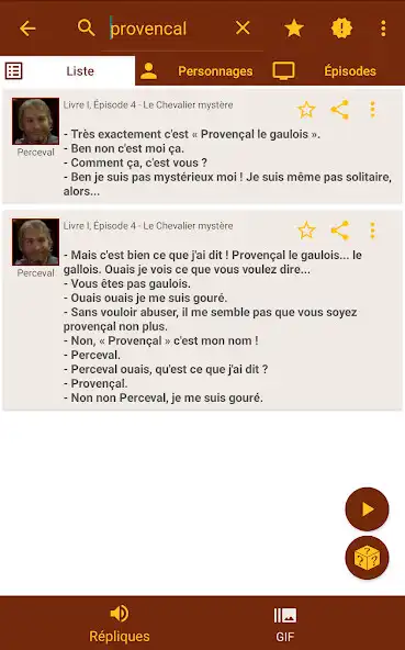 Play Kaamelott répliques  GIF as an online game Kaamelott répliques  GIF with UptoPlay