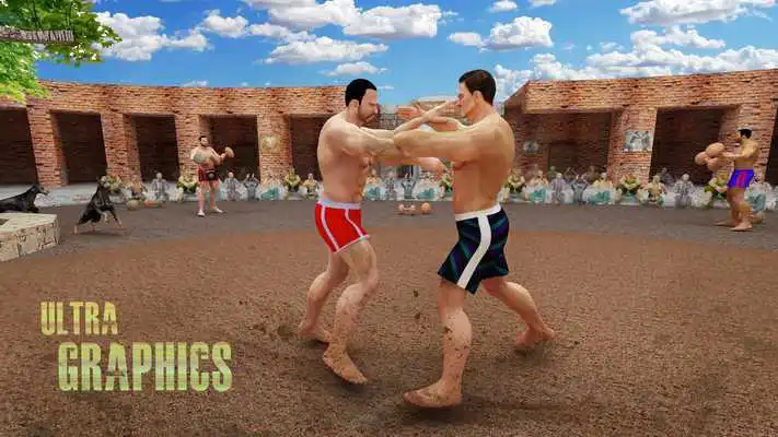 Play Kabaddi WWE Fighting
