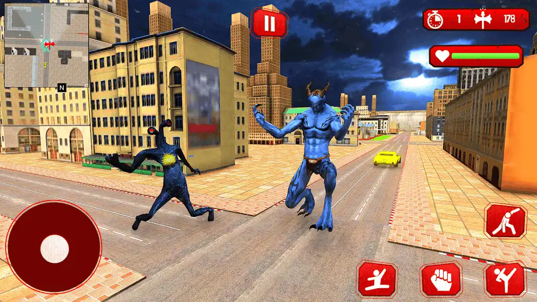 Play Kaiju City Smash Siren Head 3D as an online game Kaiju City Smash Siren Head 3D with UptoPlay