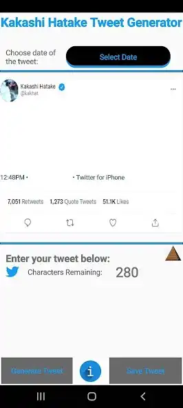 Play Kakashi Hatake Tweet Generator and enjoy Kakashi Hatake Tweet Generator with UptoPlay Play Kakashi Hatake Tweet Generator and enjoy Kakashi Hatake Tweet Generator with UptoPlay