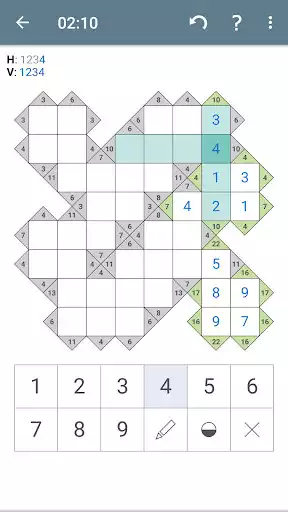 Kakuro (Cross Sums) - Classic Puzzle Game online game with UptoPlay