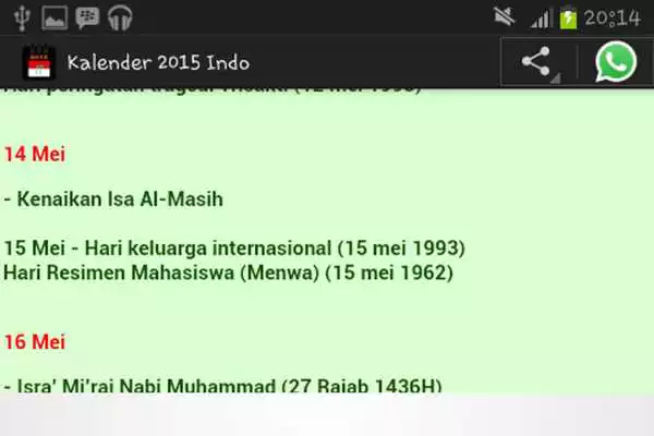 Play Kalender 2015 Indo