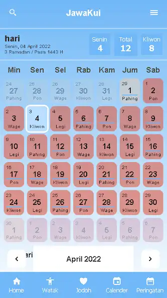 Play kalender jawa dan weton asli  and enjoy kalender jawa dan weton asli with UptoPlay