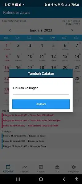 Play Kalender Jawa Kuno 2023 as an online game Kalender Jawa Kuno 2023 with UptoPlay