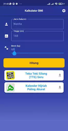 Play Kalkulator Berat Badan Ideal  and enjoy Kalkulator Berat Badan Ideal with UptoPlay