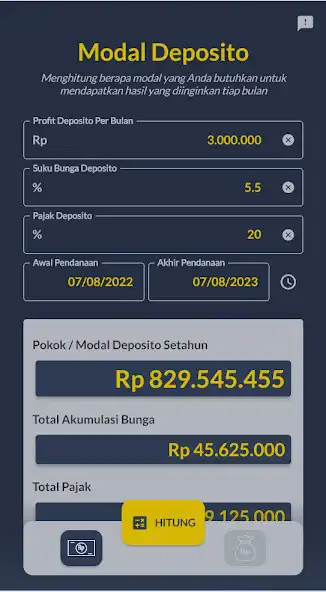 Play Kalkulator Deposito as an online game Kalkulator Deposito with UptoPlay