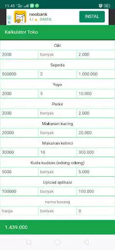 Play Kalkulator Toko  and enjoy Kalkulator Toko with UptoPlay