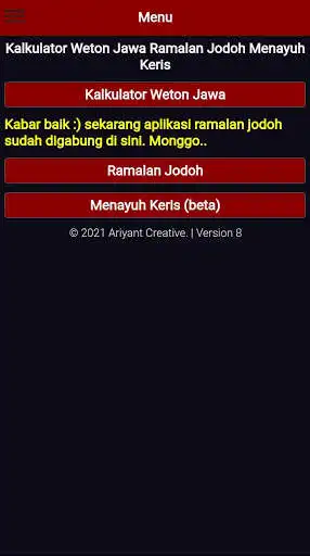 Play Kalkulator Weton Jawa Lengkap  and enjoy Kalkulator Weton Jawa Lengkap with UptoPlay