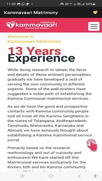 Play Kammavaari Matrimony as an online game Kammavaari Matrimony with UptoPlay