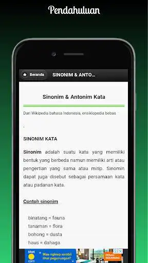 Play Kamus Antonim Sinonim as an online game Kamus Antonim Sinonim with UptoPlay