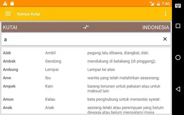 Play Kamus Bahasa Kutai