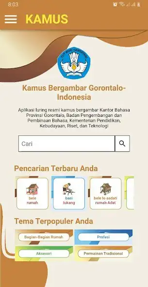 Play Kamus Gorontalo-Indonesia as an online game Kamus Gorontalo-Indonesia with UptoPlay