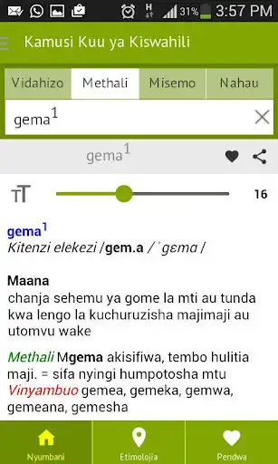 Play Kamusi Kuu ya Kiswahili as an online game Kamusi Kuu ya Kiswahili with UptoPlay