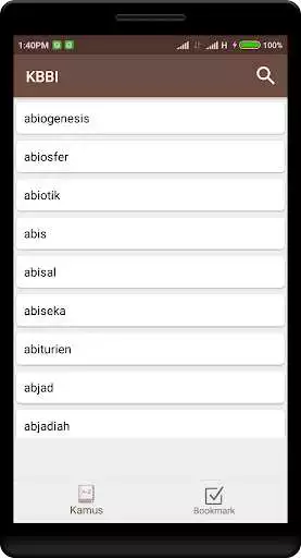 Play Kamus KBBI Offline - 2020 as an online game Kamus KBBI Offline - 2020 with UptoPlay