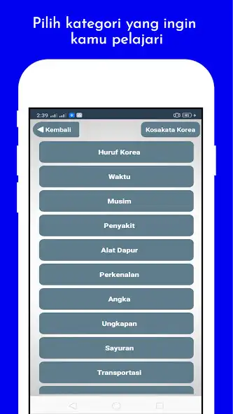 Play Kamus Kosakata Bahasa Korea Offline Lengkap  and enjoy Kamus Kosakata Bahasa Korea Offline Lengkap with UptoPlay