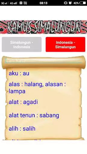 Play Kamus Simalungun Indonesia Offline  and enjoy Kamus Simalungun Indonesia Offline with UptoPlay