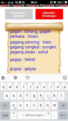 Play Kamus Simalungun Indonesia Offline as an online game Kamus Simalungun Indonesia Offline with UptoPlay