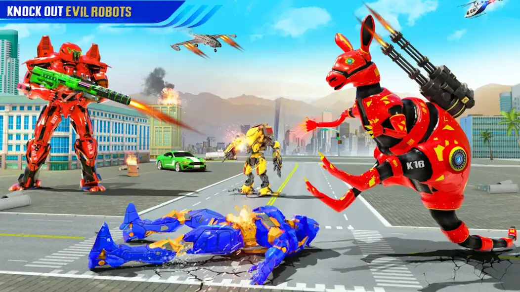 Play Kangaroo Robot Car Transform  and enjoy Kangaroo Robot Car Transform with UptoPlay
