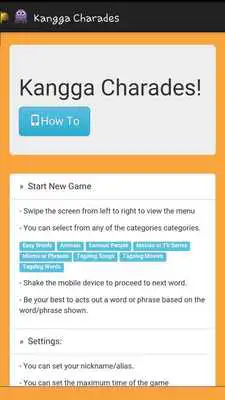 Play Kangga Charades Play Kangga Charades