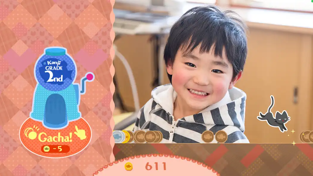 Play Kanji Gacha Cat as an online game Kanji Gacha Cat with UptoPlay