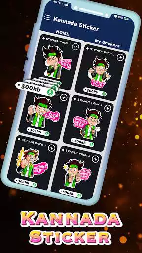 Play Kannada Stickers For Whatsapp  and enjoy Kannada Stickers For Whatsapp with UptoPlay