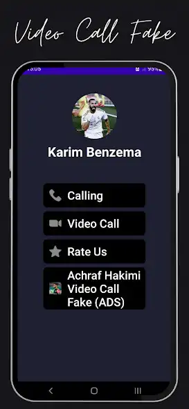 Play Karim Benzema Video Call Fake as an online game Karim Benzema Video Call Fake with UptoPlay