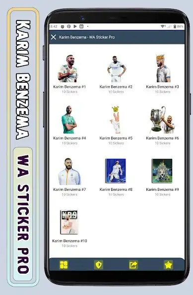 Play Karim Benzema - WA Sticker Pro  and enjoy Karim Benzema - WA Sticker Pro with UptoPlay